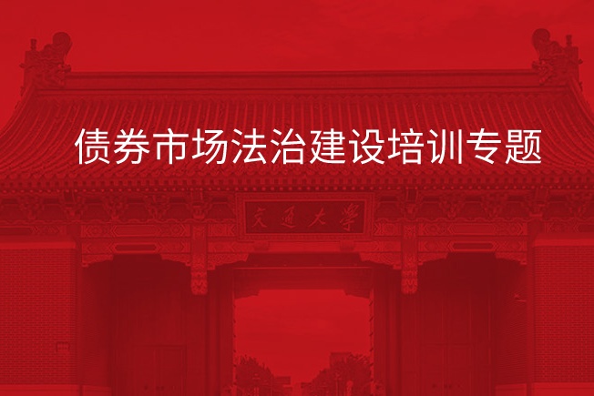 南京大学债券市场法治建设培训专题